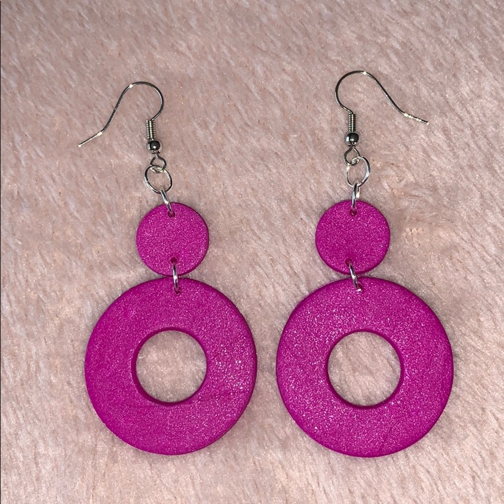 Handmade polymer clay earrings